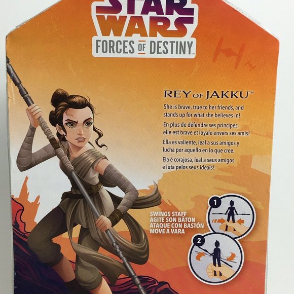 Star Wars Forces Of Destiny Rey Of Jakku 11" Doll Action Figure Hasbro Disney - Picture 6 of 12